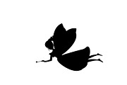 Fairies Silhouette Vector Set, an Illustration by Svetlana Voloshina (Thumbnail 11 of 13)