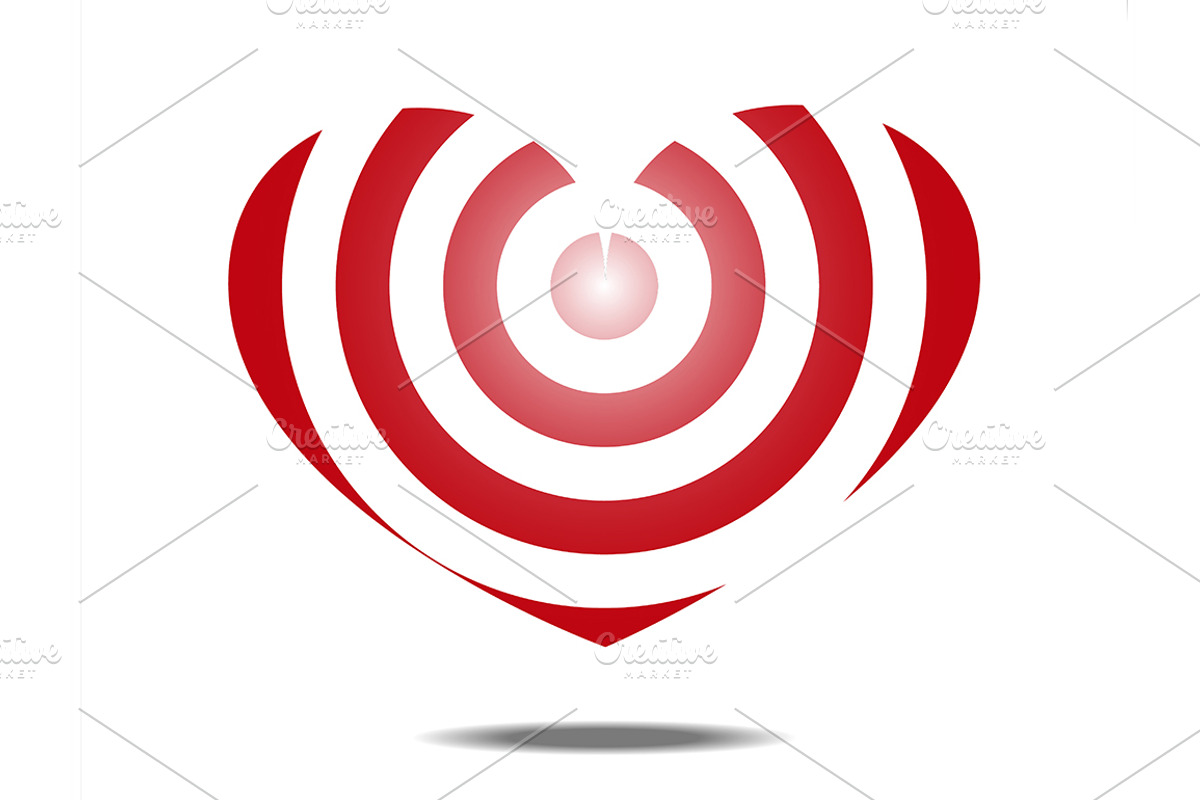 Heart shaped target, a Decorative Illustration by JCB Photogr@phics