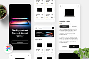 Nuku - Gadget Shop Mobile App, an UI Kit Template by Panen Creative (Thumbnail 1 of 3)