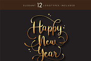 Happy New Year Logotype Bundle, an Object Graphic by OtpirusGraphic (Thumbnail 6 of 9)