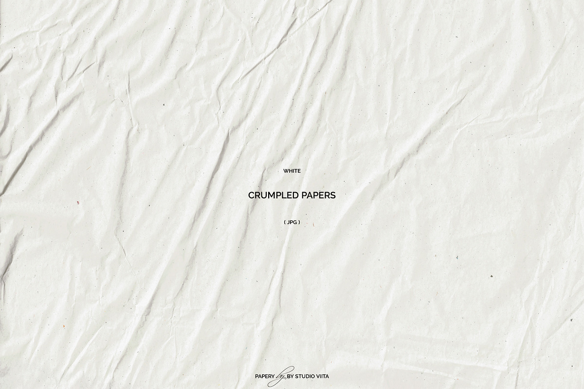 White Crumpled Paper Textures | JPG, a Texture Graphic by Studio Viita (Photo 4 of 9)