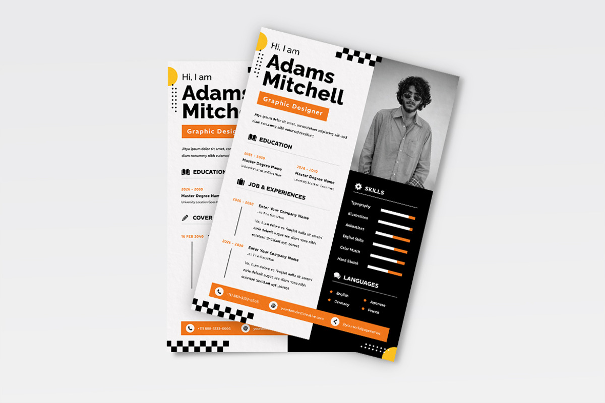Resume CV, a Resume Template by iDoodle Studio (Photo 2 of 4)