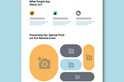Food Landing Page Wireframe Design, a Wireframe Template by MightyDesign (Thumbnail 3 of 9)