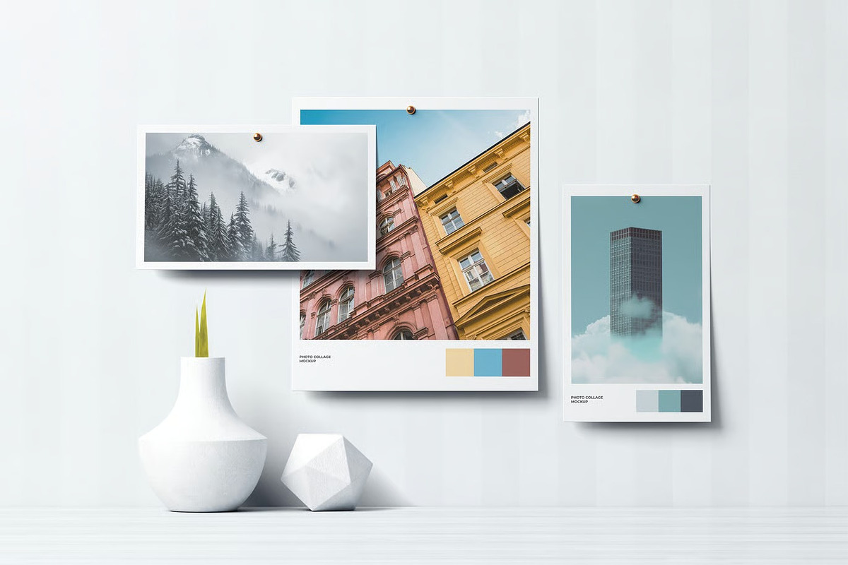 Photo Collage Mockup Template, an Advertising Mockup by zpackcreative (Photo 4 of 5)