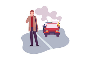 Environmental Pollution and Its, a Transportation Illustration by TopVectors