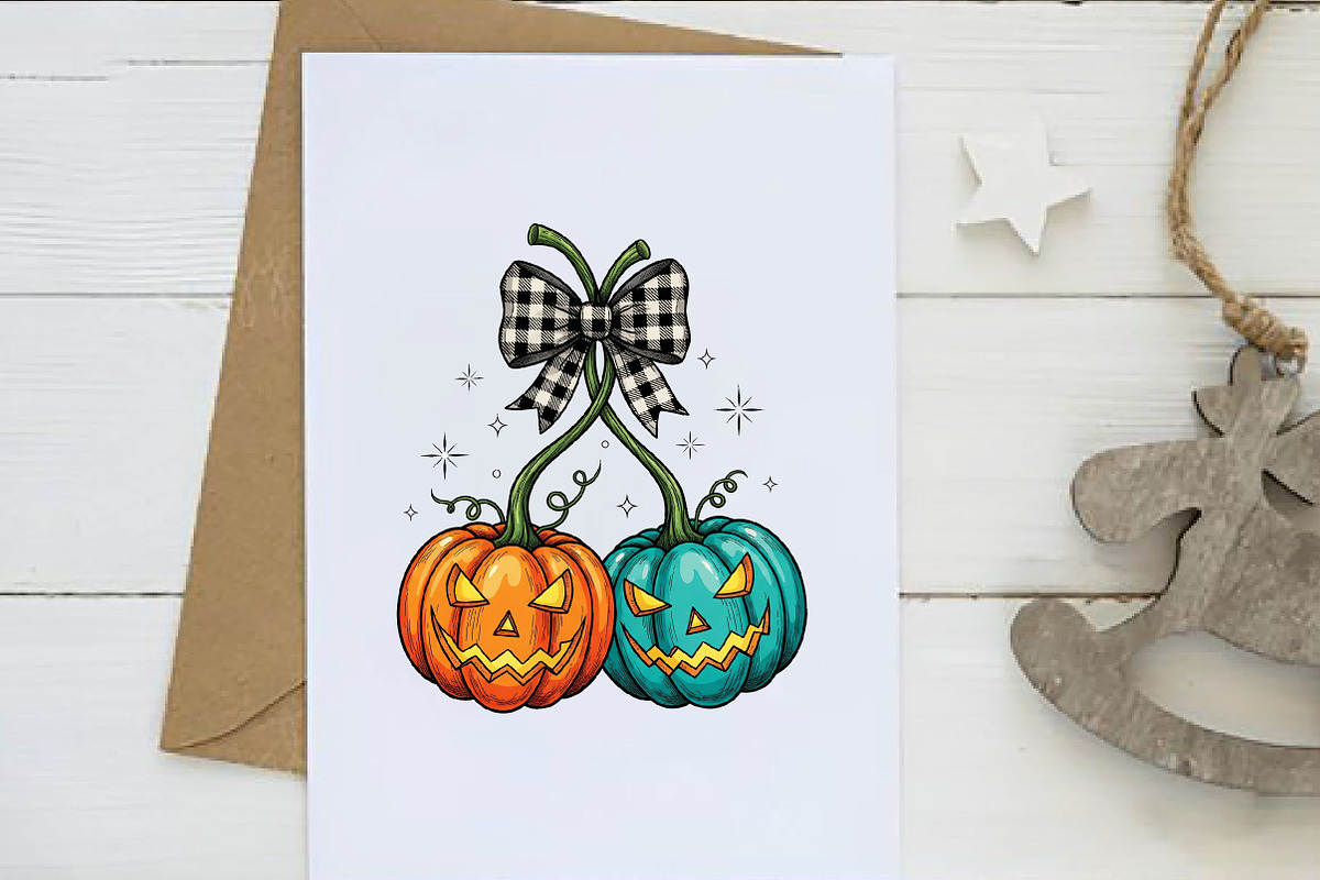 Pumpkin Cherries Coquette Halloween, an Illustration by Dream Creation (Photo 2 of 5)