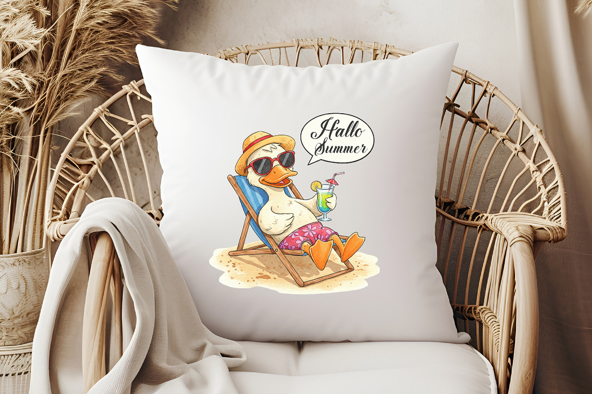 Summer Duck Sublimation Bundle, an Illustration by Libby Wishes (Photo 5 of 12)