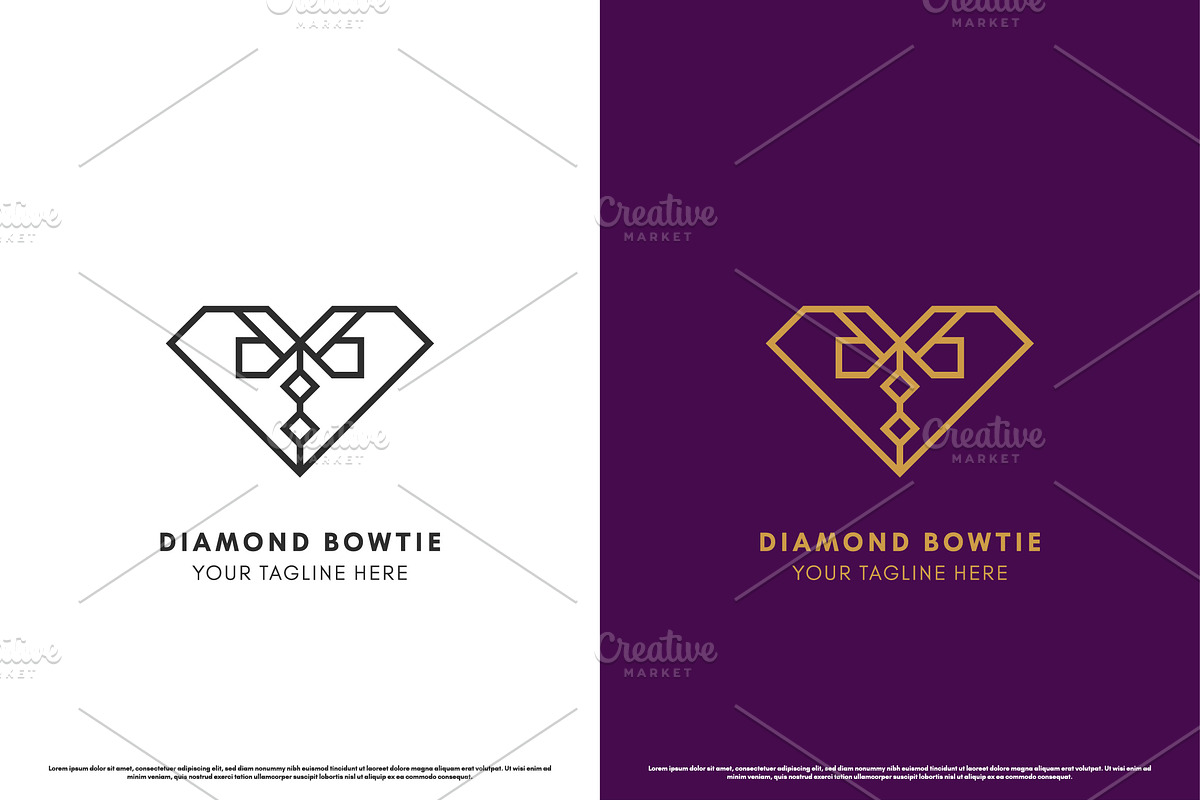 Diamond Bowtie Logo Design Icon, a Branding & Logo Template by Morvana Crew
