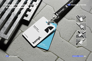 Industrial Corporate ID Card Mockup, an Advertising Mockup by My Code Std