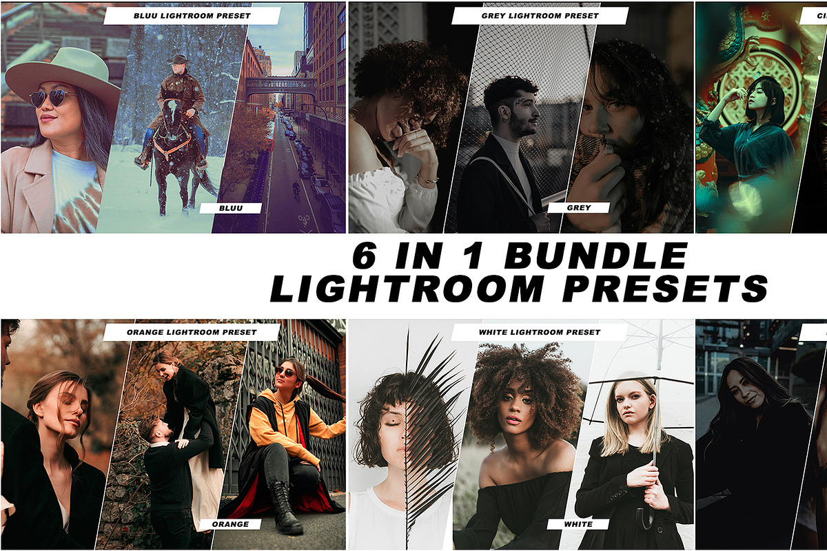 6 IN 1 Lightroom Presets Bundle, an Action Add-On by Viktor Gjokaj (Photo 1 of 7)