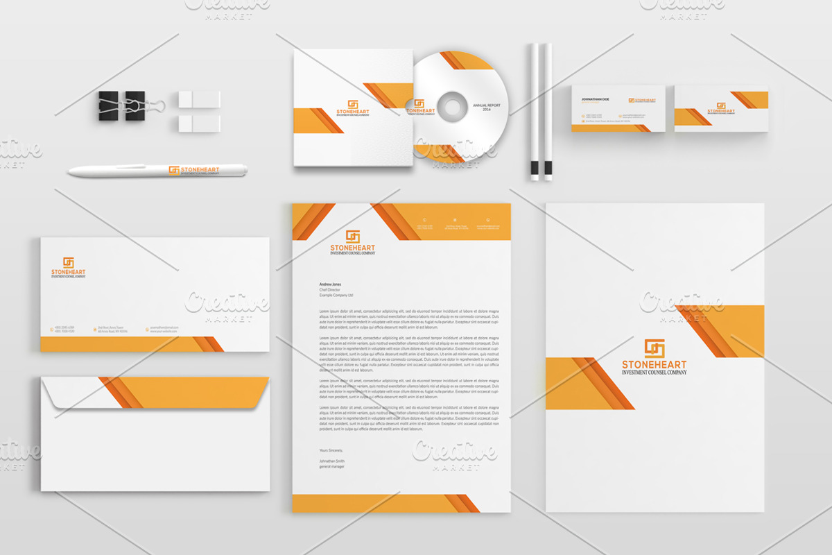Corporate Stationery Pack, a Stationery Template by BettyDesign (Photo 3 of 10)