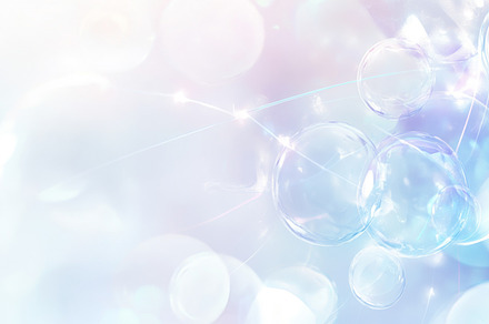 Pastel light abstract background with soft gradient soap bubbles