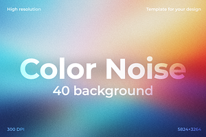 Color Noise Background Set