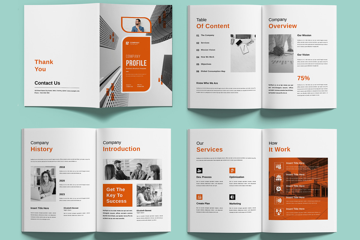 Company Profile Template Design, a Brochure Template by MightyDesign (Photo 2 of 6)