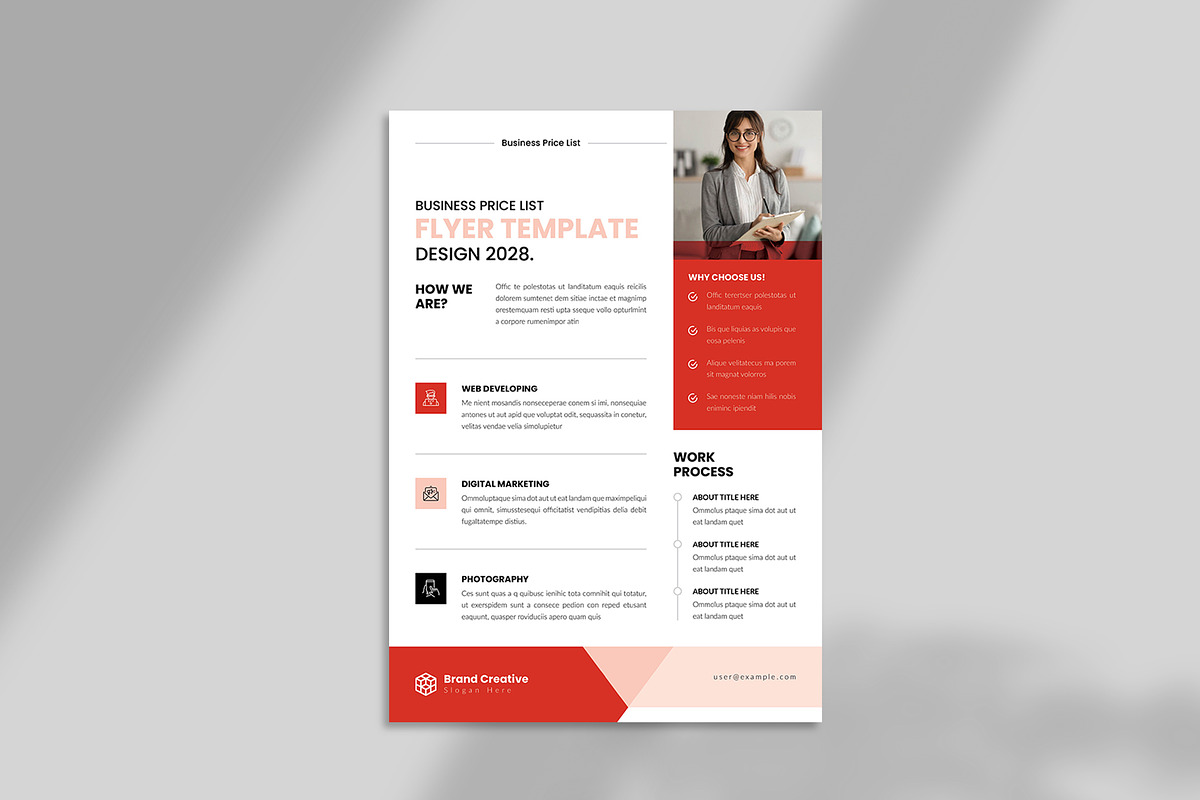 Business Price List Flyer Template, a Flyer Template by Spark_Creative (Photo 8 of 10)