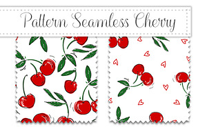 Pattern Seamless Cute Cherry