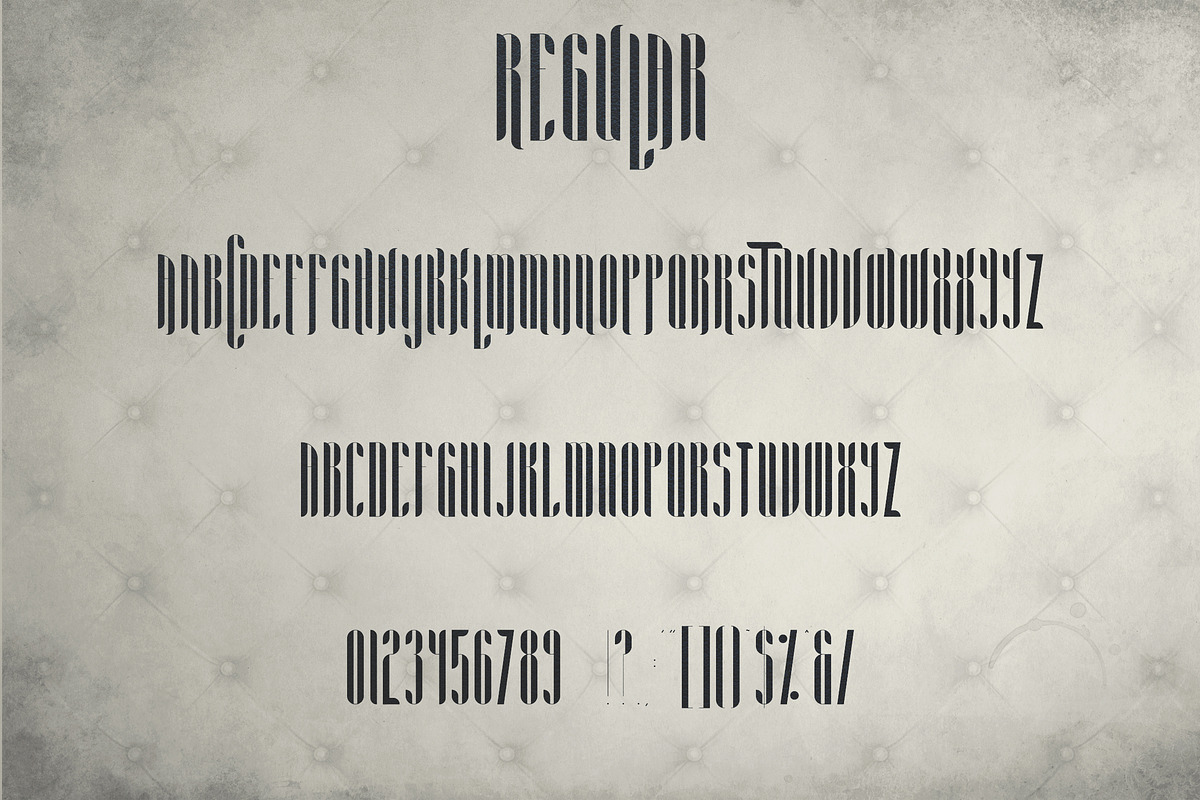 Aria Display font family -70% preview 8