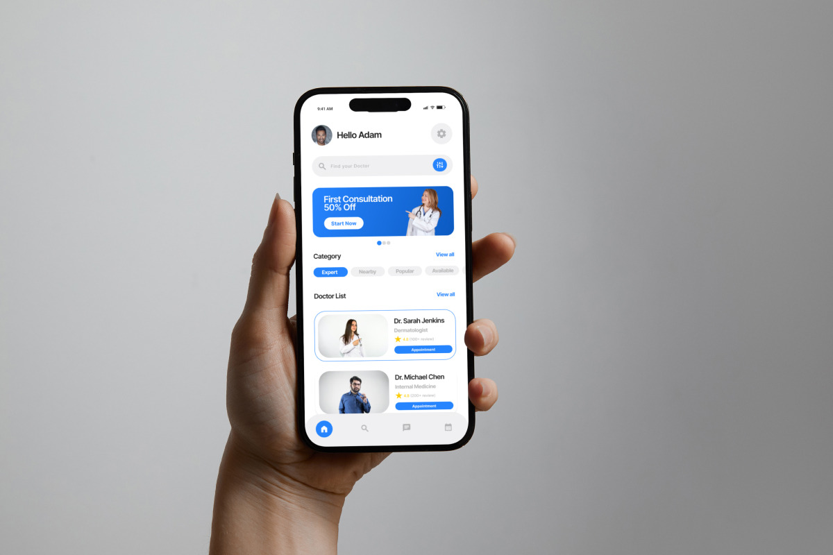Nadi - Online Doctor App Design, a Websites & App Template by productype1 (Photo 5 of 5)