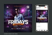 Fridays Takeover Party Flyer, a Flyer Template by Corrella Design (Thumbnail 1 of 3)