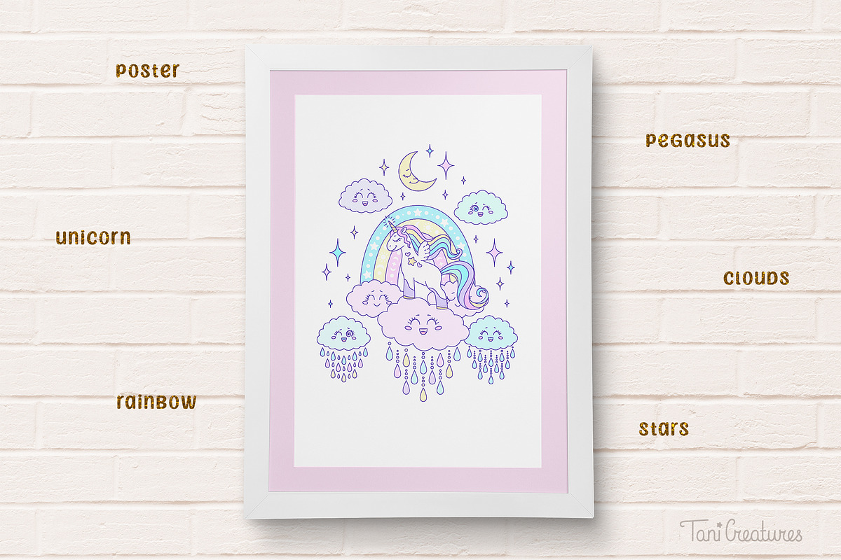 Marshmallow Unicorns Collection, an Illustration by TaniCreatures (Photo 6 of 7)