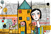 Playful Portraits & Patterns, a Person Illustration by NiiiNArt (Thumbnail 3 of 7)
