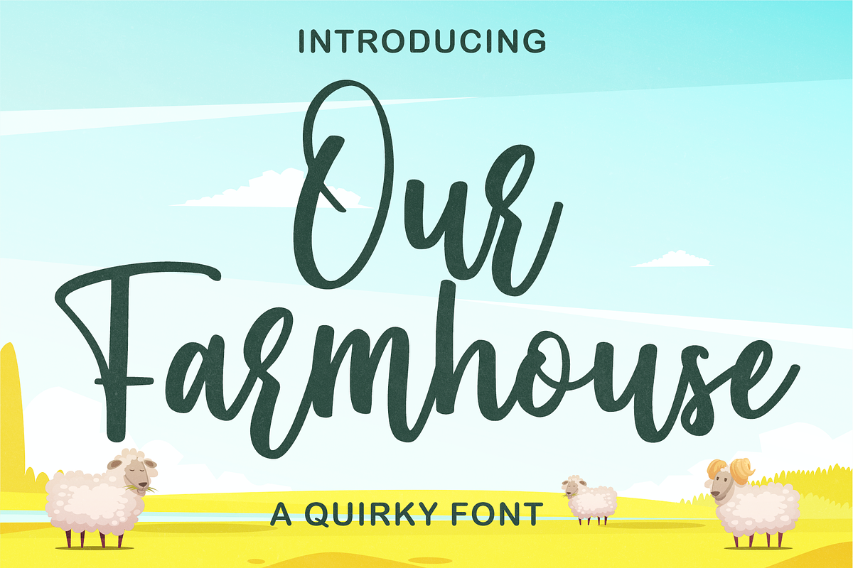 Our Farmhouse - Modern calligraphy, a Script Font by BearyType Studio (Photo 1 of 6)