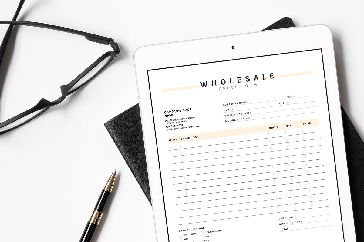 Printable order form canva/photoshop, a Templates & Theme by Axpand (Photo 3 of 7)