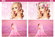 35 flower hair crown overlay, a Layer Style Add-On by OverlayBox (Thumbnail 2 of 6)