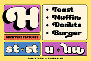 Dinfest Bold - Retro Font, a Sans Serif Font by Graptail (Thumbnail 6 of 8)