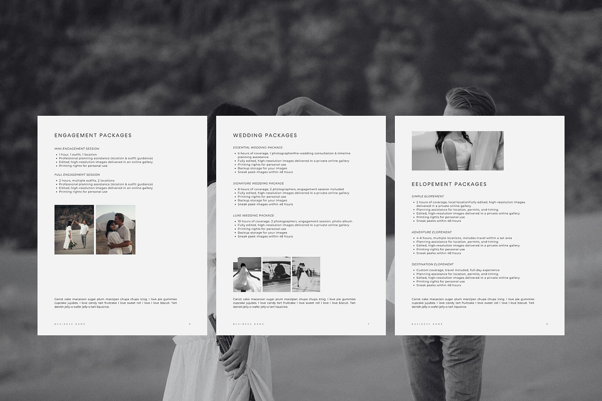 Photographer Pricing Guide Template, a Marketing Template by Blush Created (Photo 15 of 19)