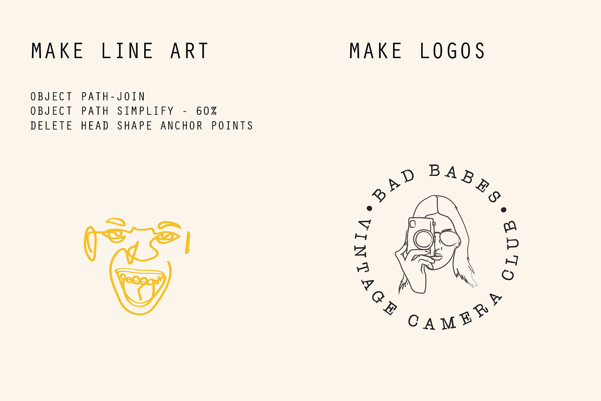 hand sketched faces vector, an Illustration by Tropical Type (Photo 5 of 5)