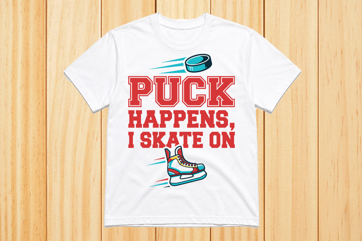 Hockey T-Shirt Design Graphic, an Object Graphic by balal (Photo 1 of 3)