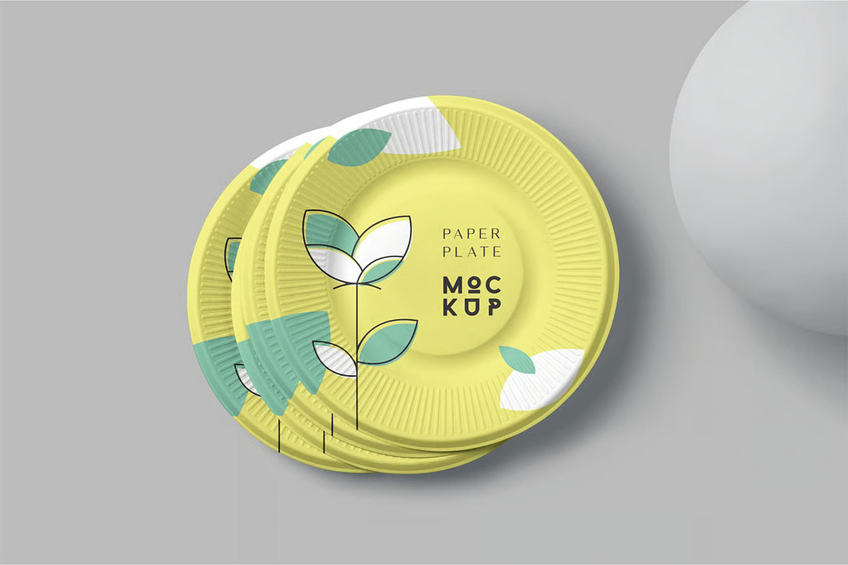 Paper Plate Mockups, a Household Mockup by megostudi0 (Photo 6 of 7)