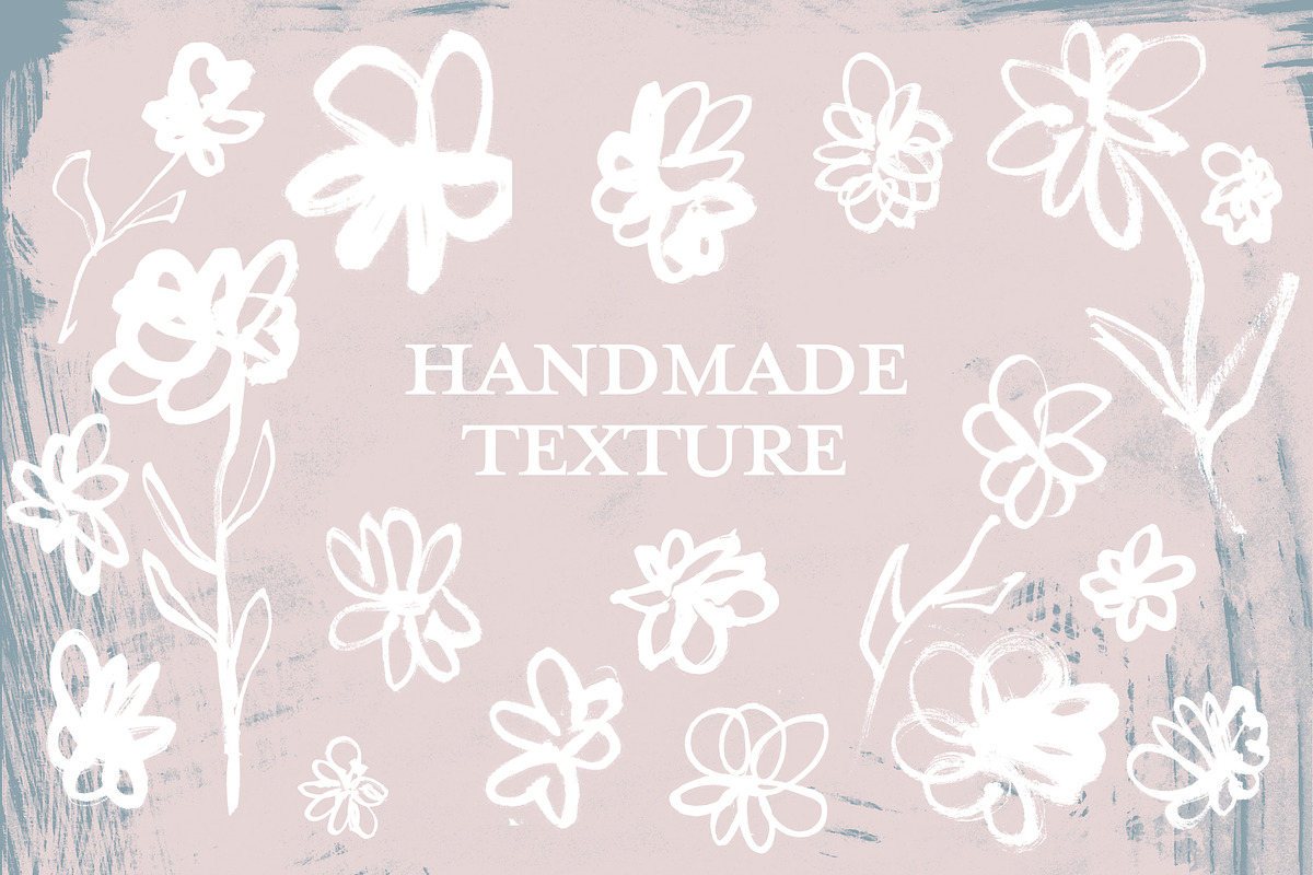 Hand Painted Inked Flowers - Raster, a Texture Illustration by thebrine_creative (Photo 2 of 7)