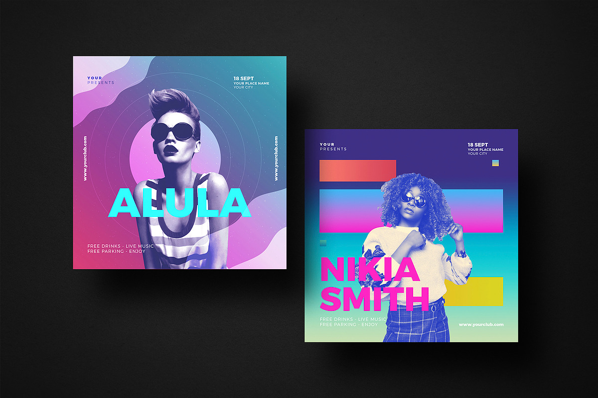 Stream 10 Duotone Instagram Posts, a Social Media Template by Guuver (Photo 2 of 6)