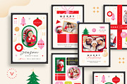 Festive Christmas Photo Cards, a Card Template by Vynetta (Thumbnail 1 of 5)