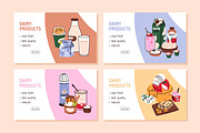 Dairy food products, milk drinks set, a Food Illustration by Good Studio (Thumbnail 5 of 11)