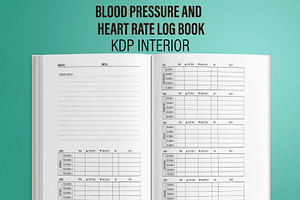 Blood Pressure Log Book KDP Interior