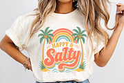 Boho Retro Happy & Salty Summer PNG, an Illustration by Dream Creation (Thumbnail 3 of 7)