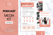 Podcast MEDIA KIT Template | 3 pages, a Presentation Template by Templatables (Thumbnail 1 of 8)