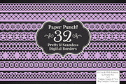 Lavender Lace Borders & Clipart, an Illustration by Amanda Ilkov (Thumbnail 2 of 5)