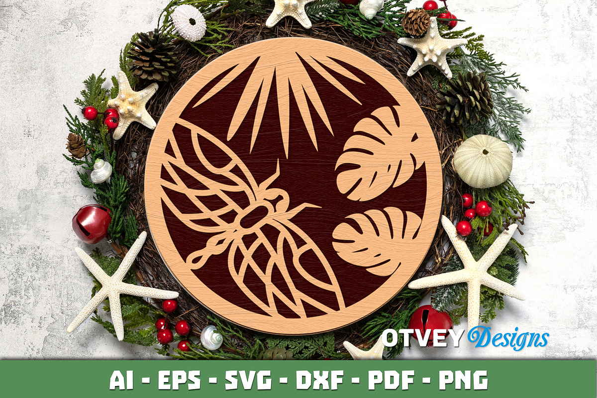 Dragon Fly Ornament wall Decor, an Object Graphic by OTVEY DESIGN (Photo 12 of 13)