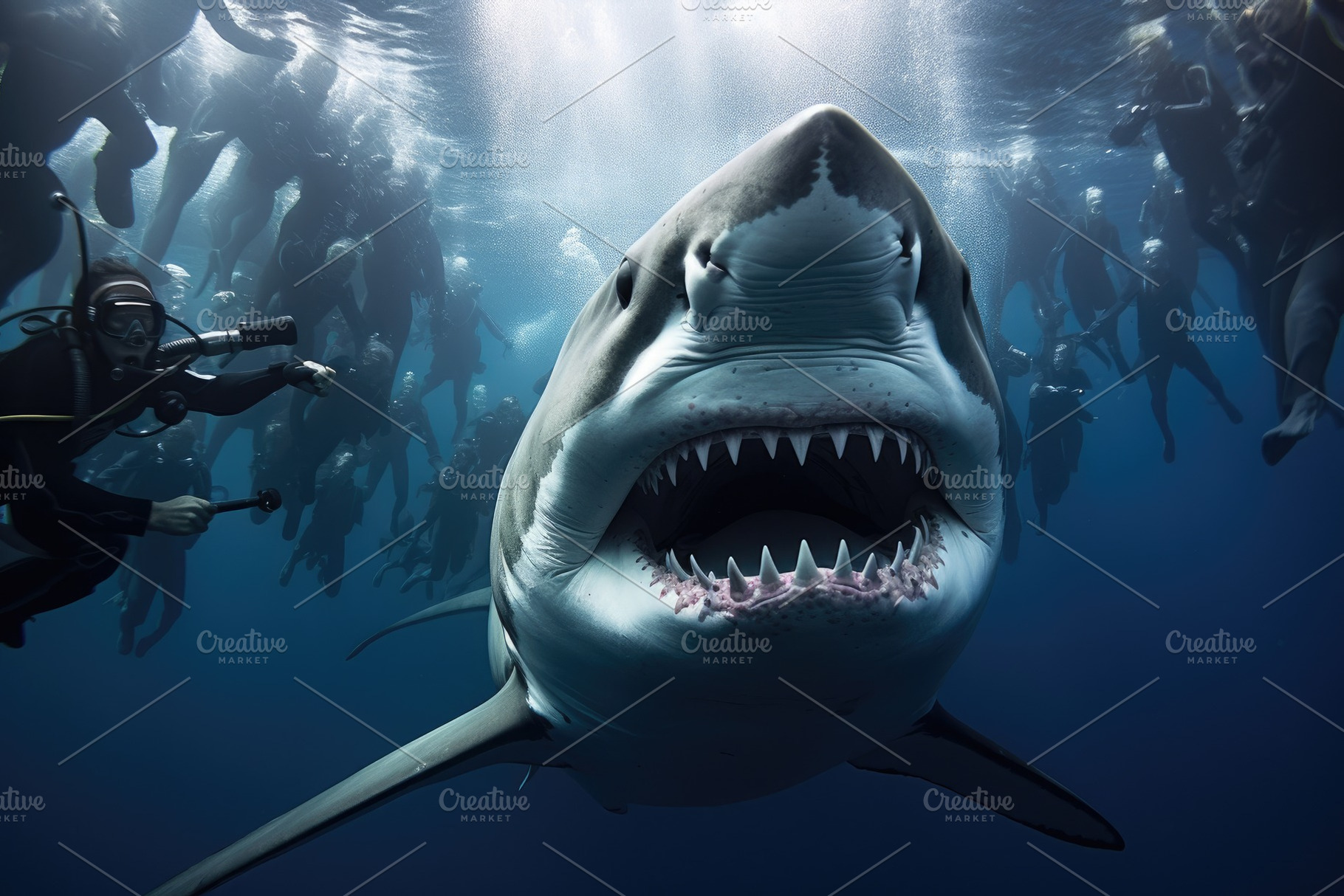 Great White Shark Carcharodon carcha, a Photo by Iftikhar Alam