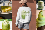 Matcha designs T-shirt Mockups, a Merchandise Mockup by KarolinaKreations (Thumbnail 4 of 5)