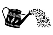 Floral Watering Can Design Bundle, an Illustration by Gaye Art (Thumbnail 22 of 31)