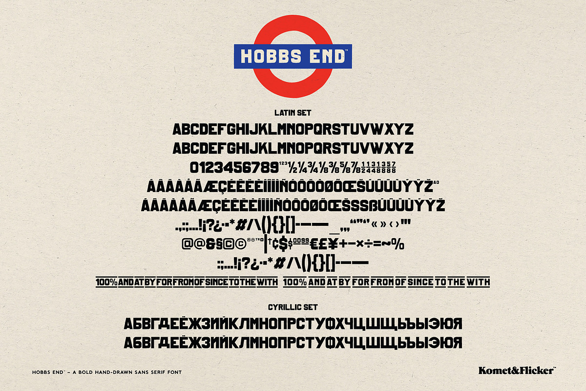 Hobbs End - A Bold Sans Serif, a Sans Serif Font by Komet & Flicker (Photo 15 of 15)