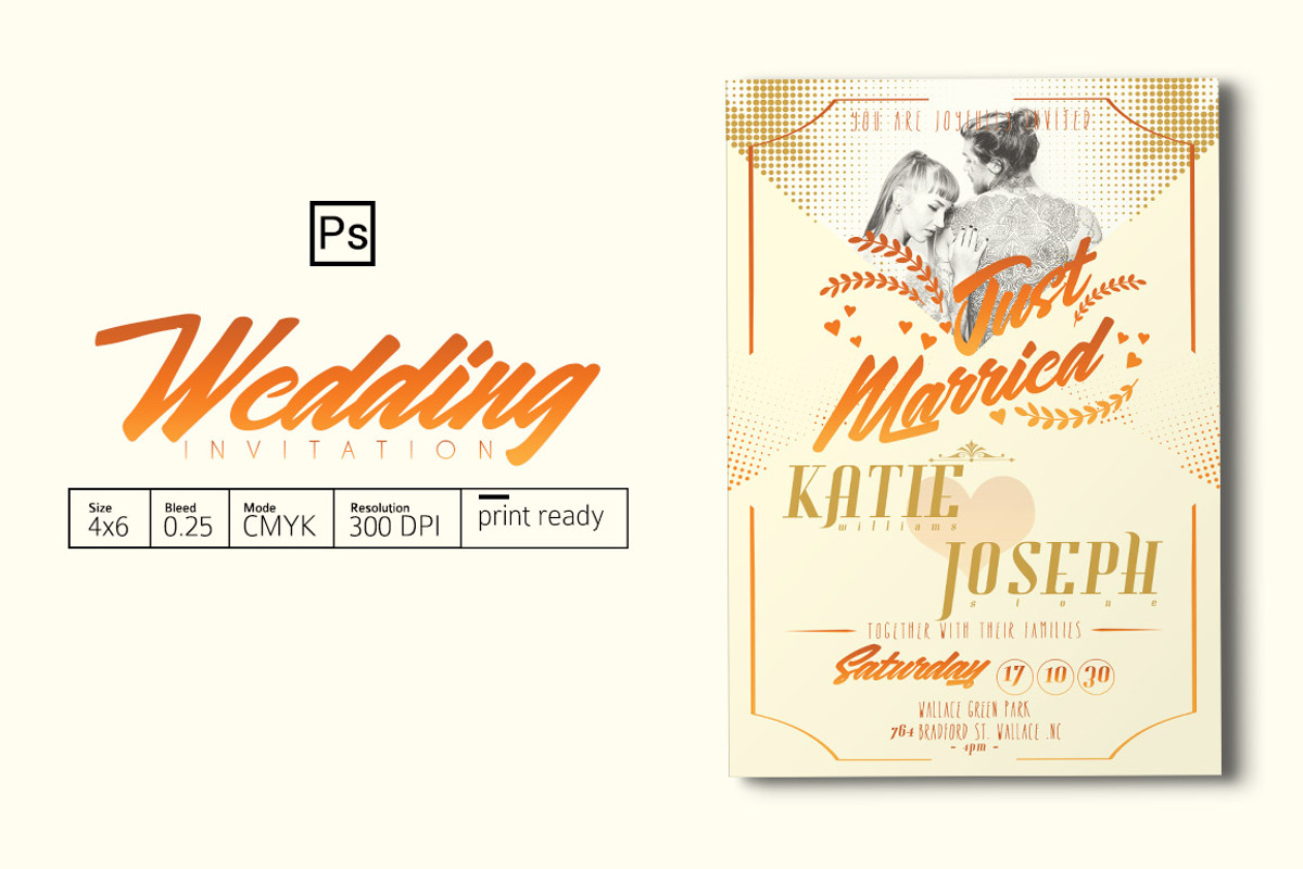 Wedding Invitation, an Invitation Template by Tiaga (Photo 1 of 4)
