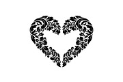 Floral Heart Frame Silhouette Pack, an Illustration by Artivon (Thumbnail 39 of 49)