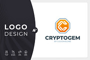 Cryptogem - Letter C Logo Template, a Branding & Logo Template by LOGOMAGINE (Thumbnail 1 of 16)