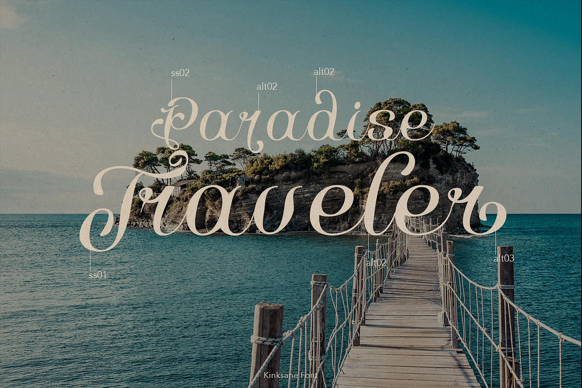 Kinksane Classic Script, a Script Font by madeDeduk (Photo 2 of 10)